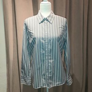 J. Crew cotton striped blouse